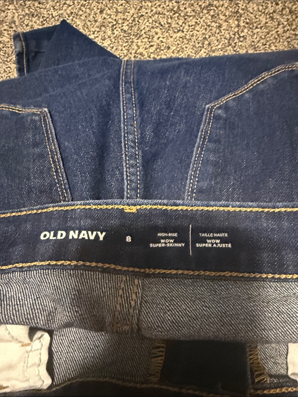Old Navy Men's Skinny Jeans - Dark Blue Denim